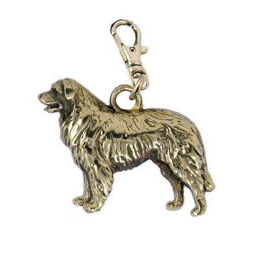 Leonberger Brass Zipper Pull