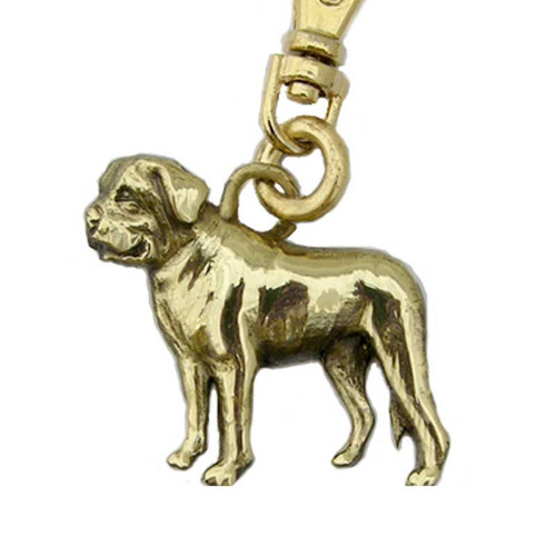 Mastiff Zipper Pull Brass