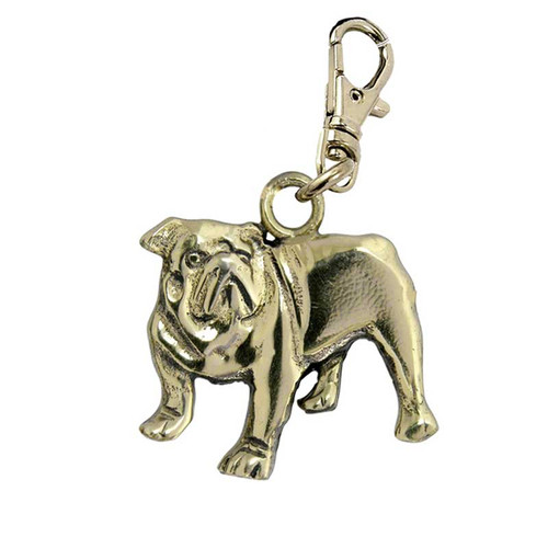 Bull Dog Brass Zipper Pull