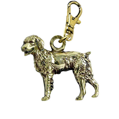 Brittany Spaniel Brass Zipper Pull