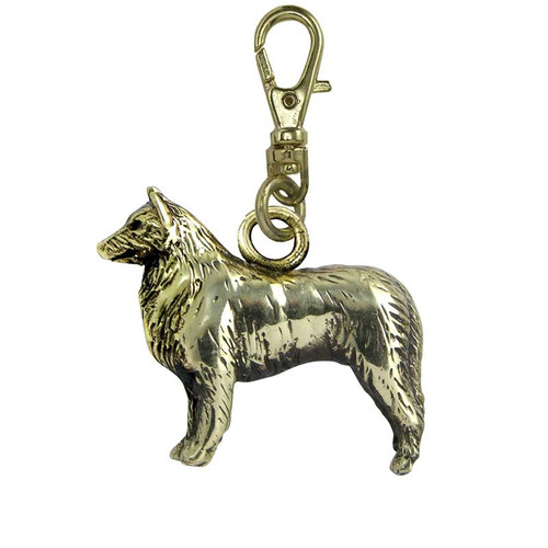 Belgian Tervuren Brass Zipper Pull