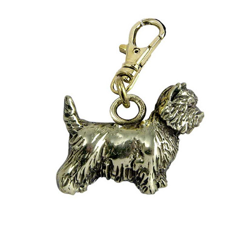 Cairn Terrier Brass Zipper Pull