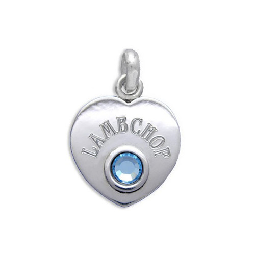Engraved Heart Pendant Silver with Swarovski Crystal