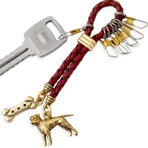 Leather and Brass Keyline Key Chain