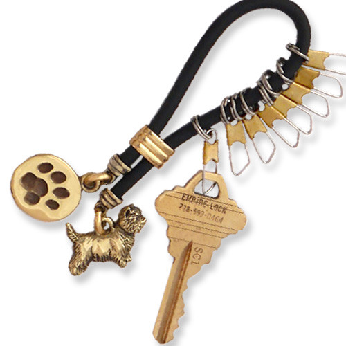 Rubber and Brass Keyline Key Chain