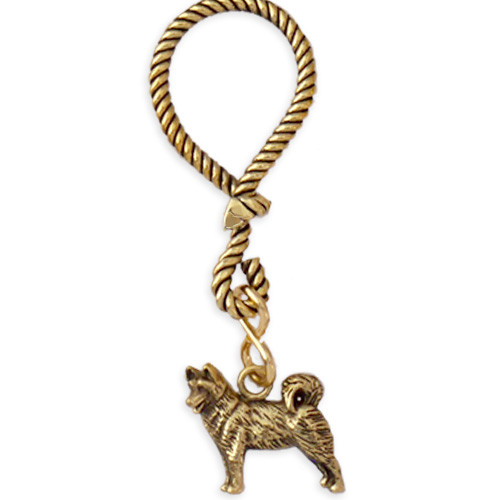 Nautical Key Chain Twisted Brass