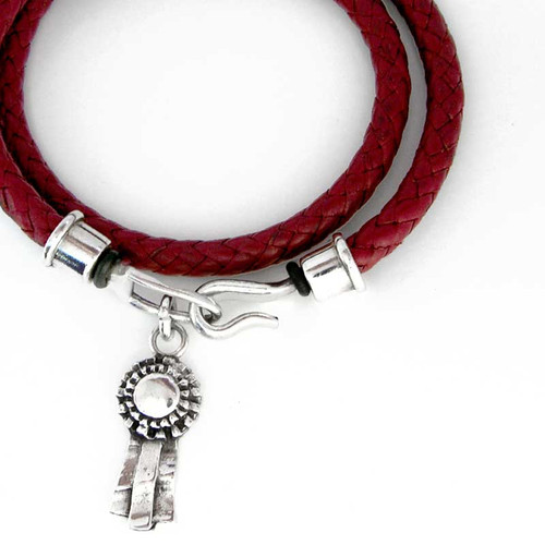 Braided Leather Wrap Bracelet