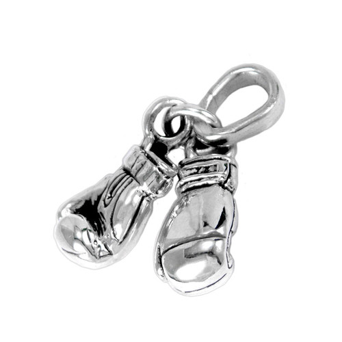 Sterling Silver Boxing Gloves Charm