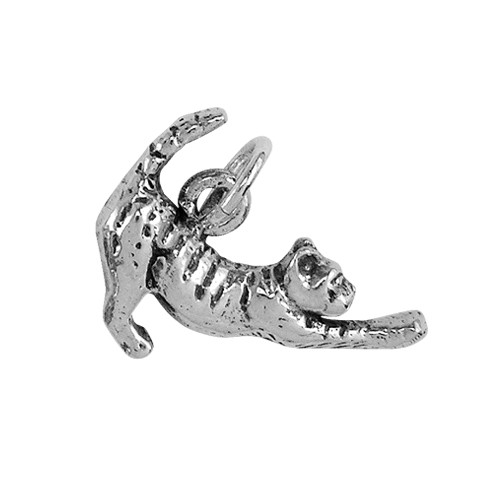 Stretching Cat Small Charm