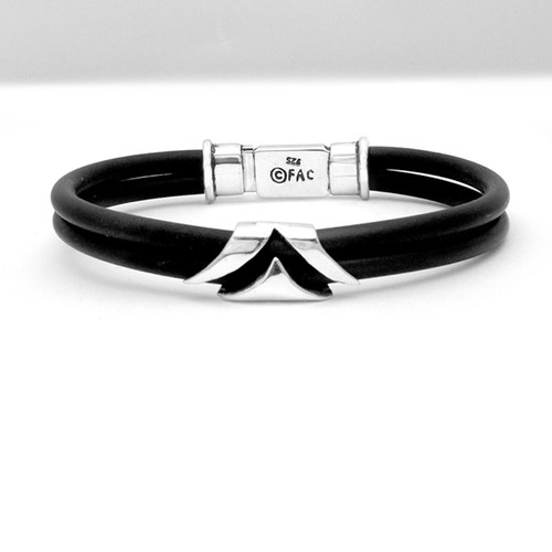 Box Clasp Viscount Rubber Bracelet