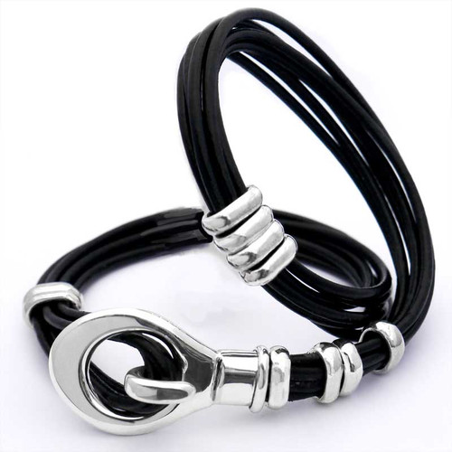 Scoop Leather Wrap Bracelet