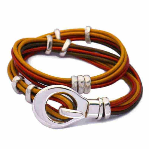 Scoop Leather Wrap Bracelet