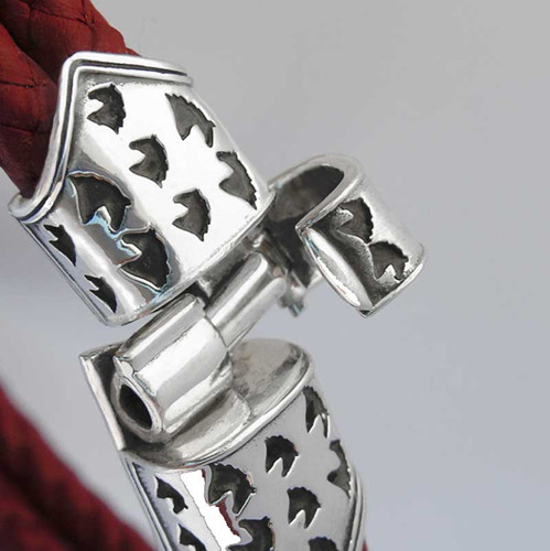 Horse Clasp Braided Leather Bracelet