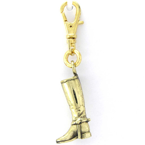 Tall Riding Boot Zipper Pull - left view
