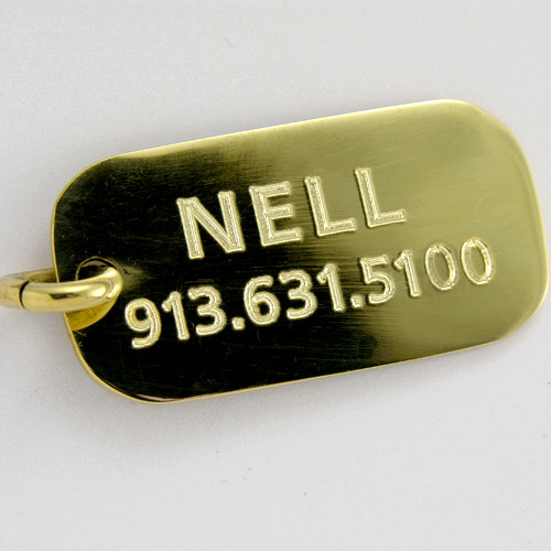 Dog ARF Tag Brass