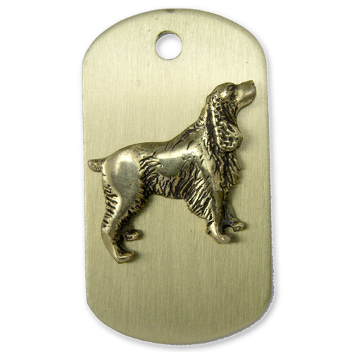 Brass ARF Tag with Springer Spantial - vertical