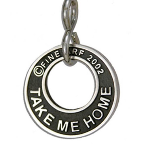 Take Me Home Tag Silver