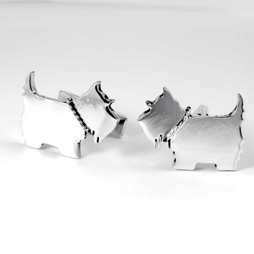 Dog Breed Cufflinks, sterling silver, 147 breeds