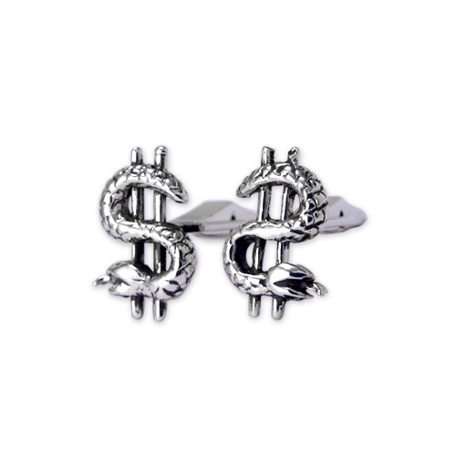 Dollar Snake Cufflinks