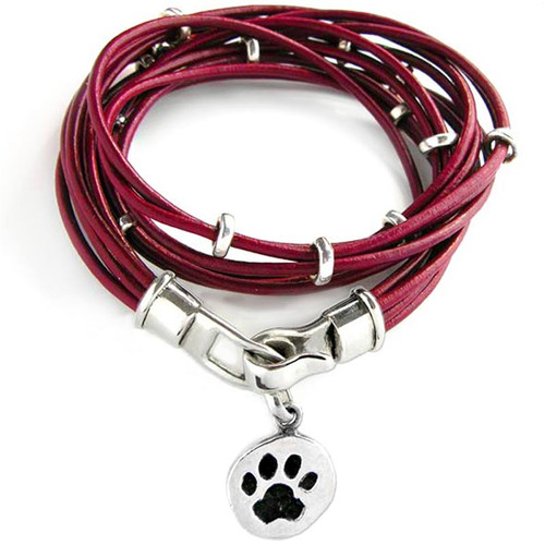 Beaded Wrap Bracelet Hook Clasp