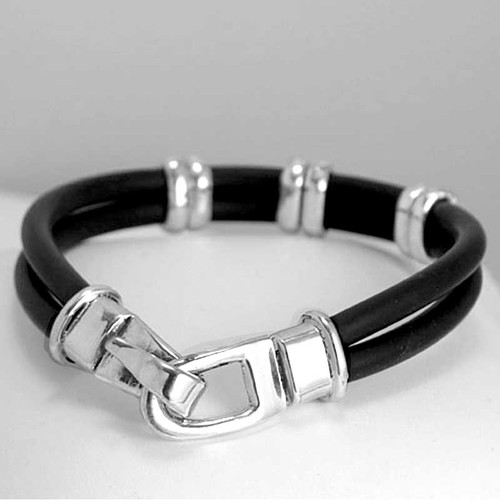 Hook Clasp Rubber Bracelet