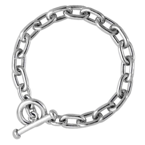 Smooth Silver Link Bracelet by Lisa Greene for FineARF