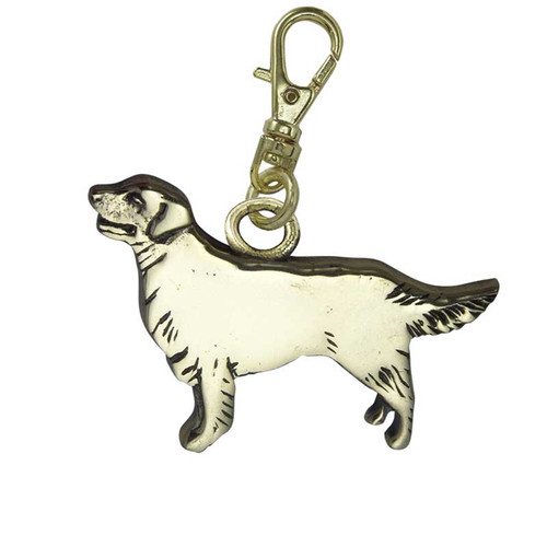 Golden Retriever Brass Zipper Pull