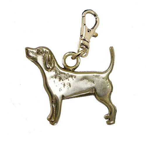 Beagle Brass Zipper Pull
