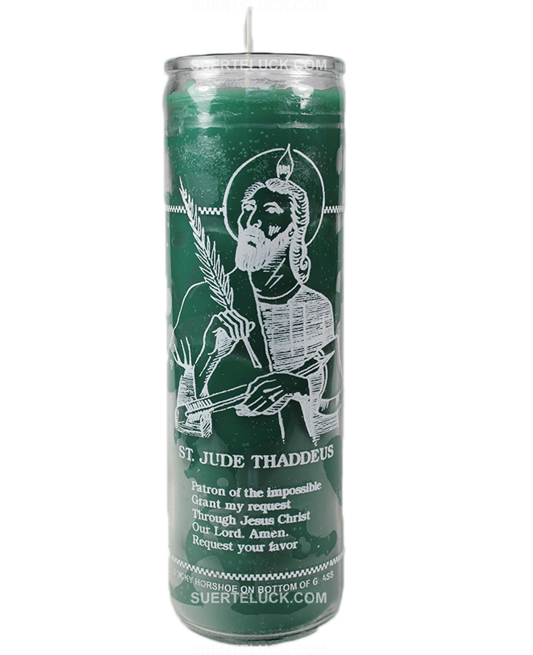 Saint Jude Prayer Candle Vela de San Judas SUERTE·LUCK