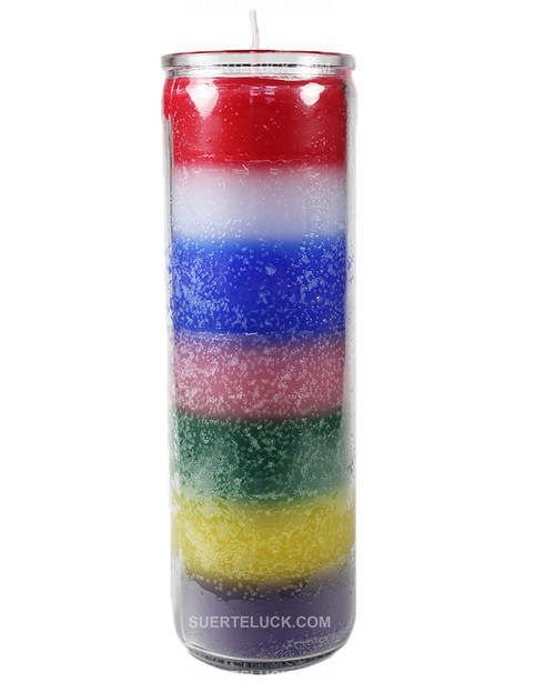 7 Colors Spiritual Candle SUERTE·LUCK
