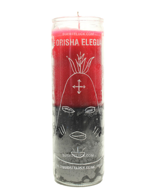 Elegua Orisha Candle Vela de Elegua SUERTE·LUCK
