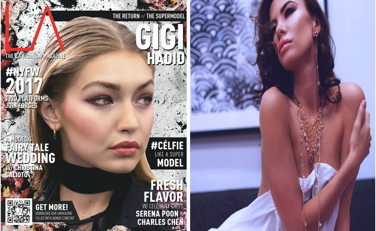 Gigi Hadid on the Cover of LA Fashion Magazine Spring 2017