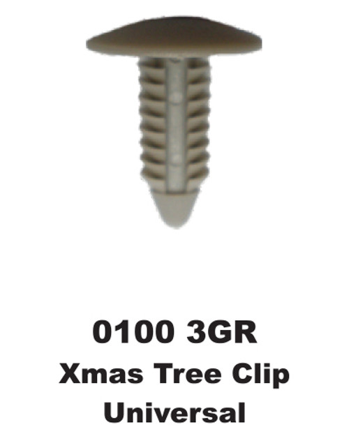 Generic Small Xmas Tree Clip Grey Generic Small Xmas Tree Clip Grey