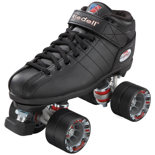 Riedell R3 Black Roller Derby Quad Skates Riedell R3 Black Roller Derby Quad Skates