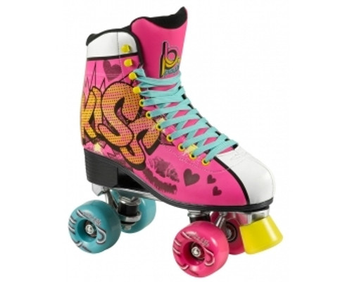 A classic roller skate design with a high-cut PU suede shoes and figure skate outsole for maximum stability. The EVA foam padding and Aircraft grade aluminum trucks with steel kingpins provide comfort, stability and reassuring life of the roller skate. Wheels 62x38mm 80A duro
A classic roller skate design with a high-cut PU suede shoes and figure skate outsole for maximum stability. The EVA foam padding and Aircraft grade aluminum trucks with steel kingpins provide comfort, stability and reassuring life of the roller skate. Wheels 62x38mm 80A duro