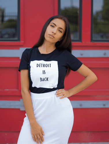 Detroit Is Back™Wmns Tee - Black/White