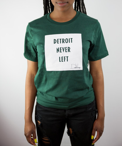 Detroit Never Left™ Tee - Go Green/Go White