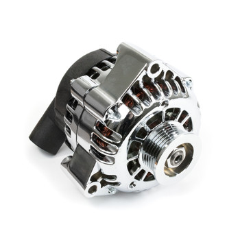 GM LS Car CS130D Style High Output 180 Amp Chrome Alternator GM LS Car CS130D Style High Output 180 Amp Chrome Alternator