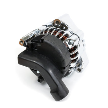 GM LS Car Alternator CS130D Style High Output 180 Amp Chrome GM LS Car Alternator CS130D Style High Output 180 Amp Chrome