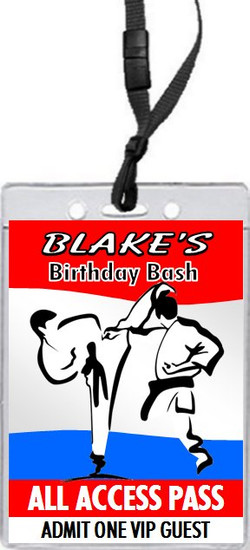 Martial Arts Birthday Party Invitation