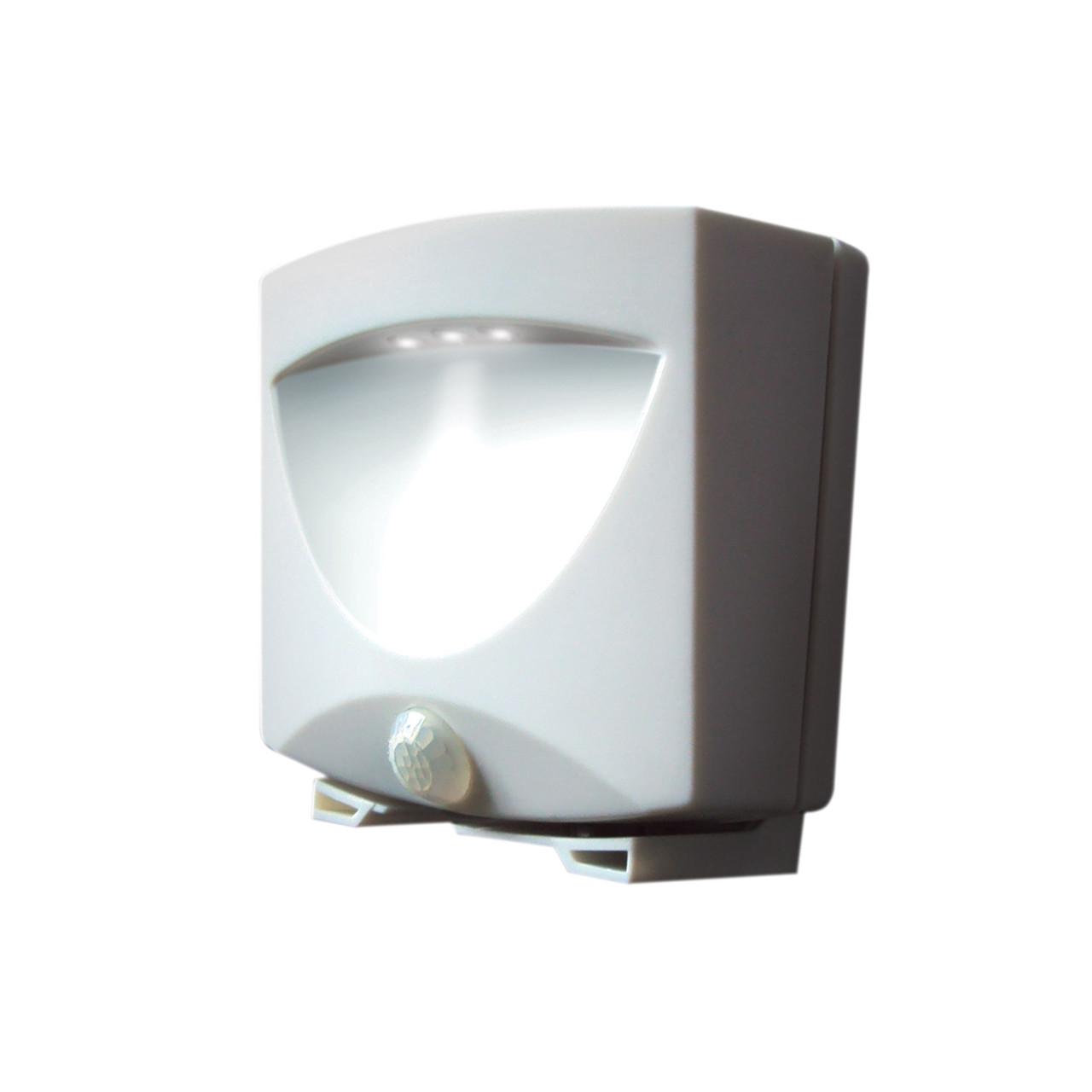 Battery Powered Motion Activated Outdoor Night Light In White