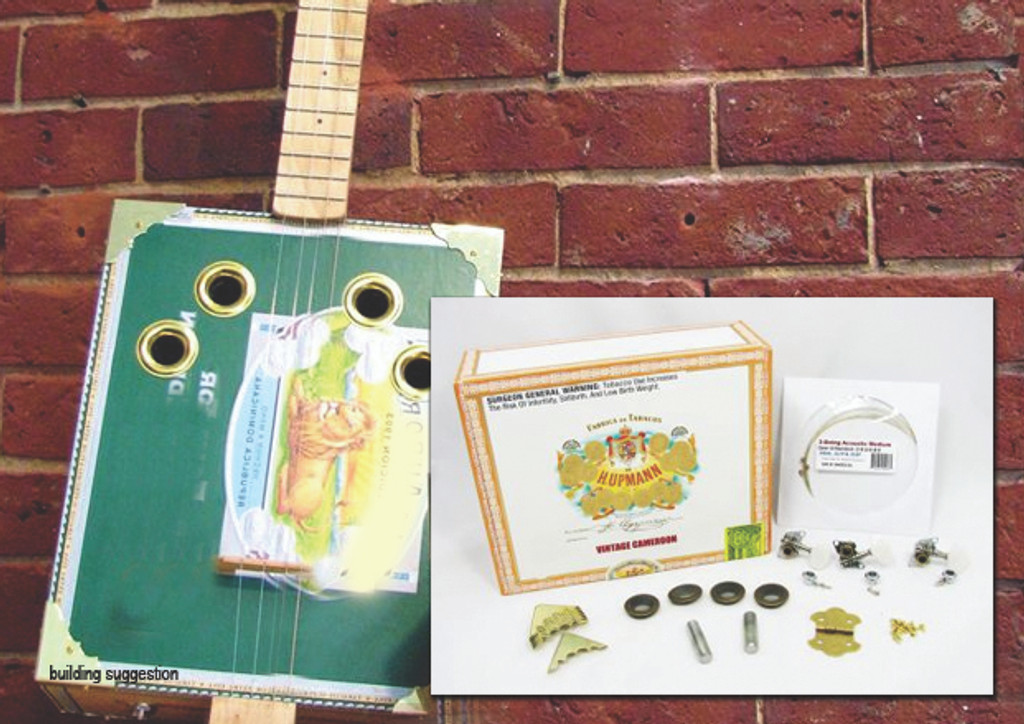 4 String Cigar Box Guitar Kit With How To Guide C B Gitty Crafter