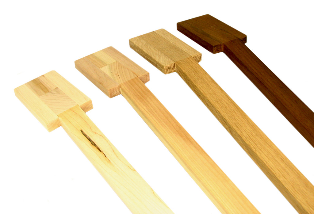 Standard Cigar Box Guitar Necks select Wood, Headstock and Fretting