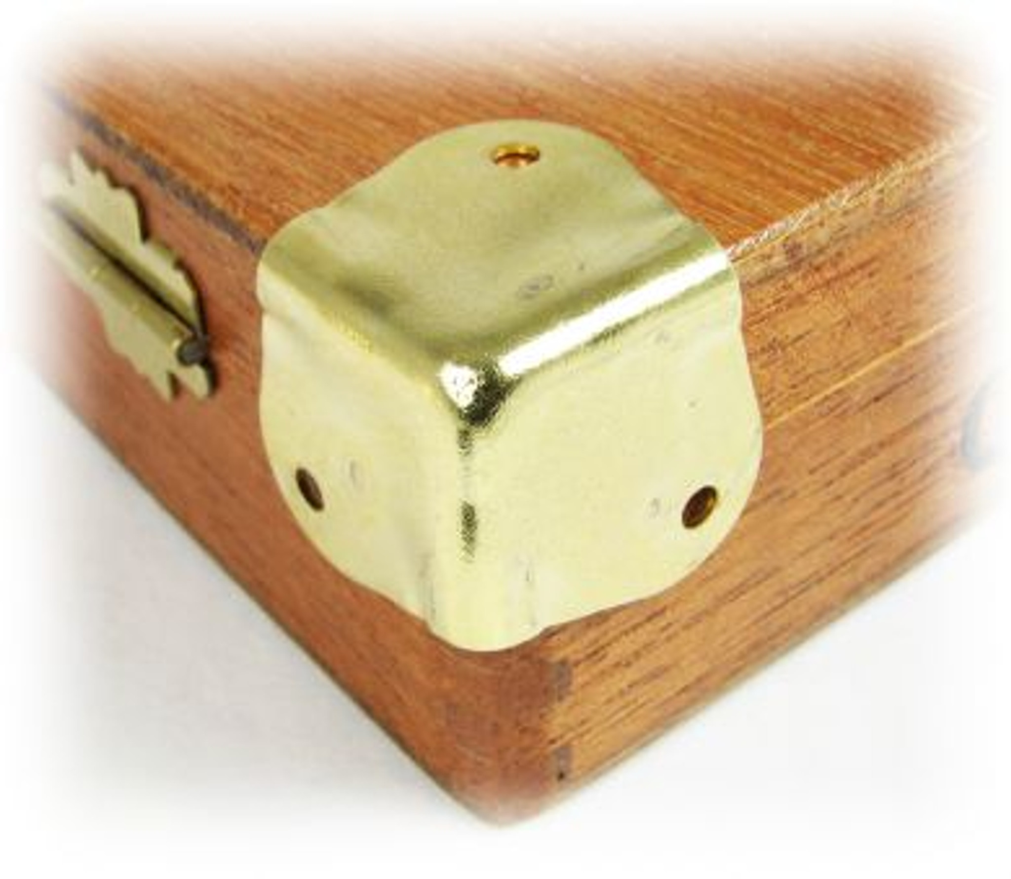 8pc. Square Brassplated Box Corners C. B. Gitty Crafter