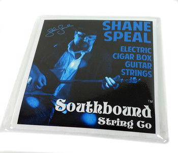 Shane Speal 6-string Cigar Box Guitar String Set - as used onstage by the King of the Cigar Box Guitar! Shane Speal 6-string Cigar Box Guitar String Set - as used onstage by the King of the Cigar Box Guitar!