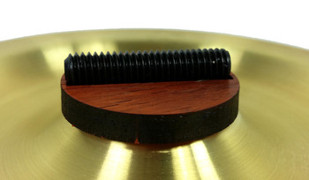 Acoustic Hardwood Biscuit Bridge - 1.5" Padauk with Threaded Rod Saddle Acoustic Hardwood Biscuit Bridge - 1.5" Padauk with Threaded Rod Saddle