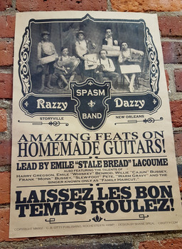 "Razzy Daddy Spasm Band" Historic-themed 12x18 Poster "Razzy Daddy Spasm Band" Historic-themed 12x18 Poster