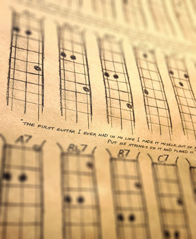 Three-string Open G Chord Poster for Cigar Box Guitar & More Three-string Open G Chord Poster for Cigar Box Guitar & More