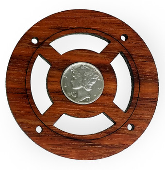 "Mercury Dime" Vintage Coin Sound Hole Cover for Cigar Box Guitars "Mercury Dime" Vintage Coin Sound Hole Cover for Cigar Box Guitars
