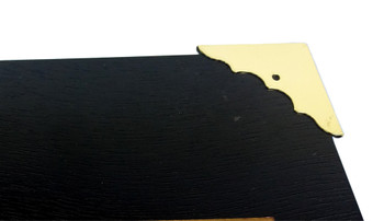 CLEARANCE: 8pc. Shiny Gold Box Corners (Scratched) CLEARANCE: 8pc. Shiny Gold Box Corners (Scratched)